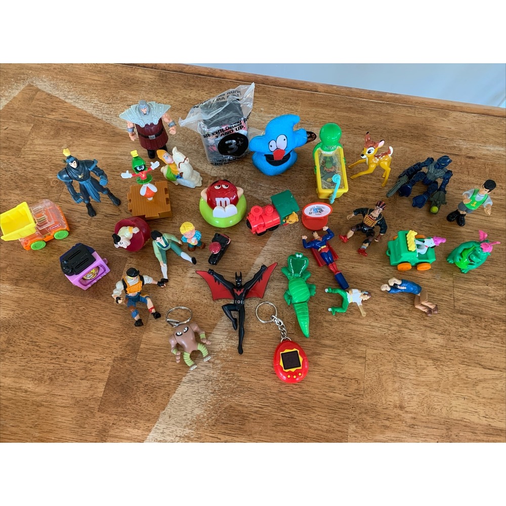Large Lot Mcdonalds Burger King Wendy's Fast Food Happy Meal Toys Vintage 80's +
